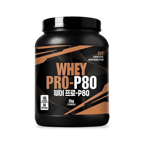 웨이프로 P80 초코맛 2kg 단백질보충제